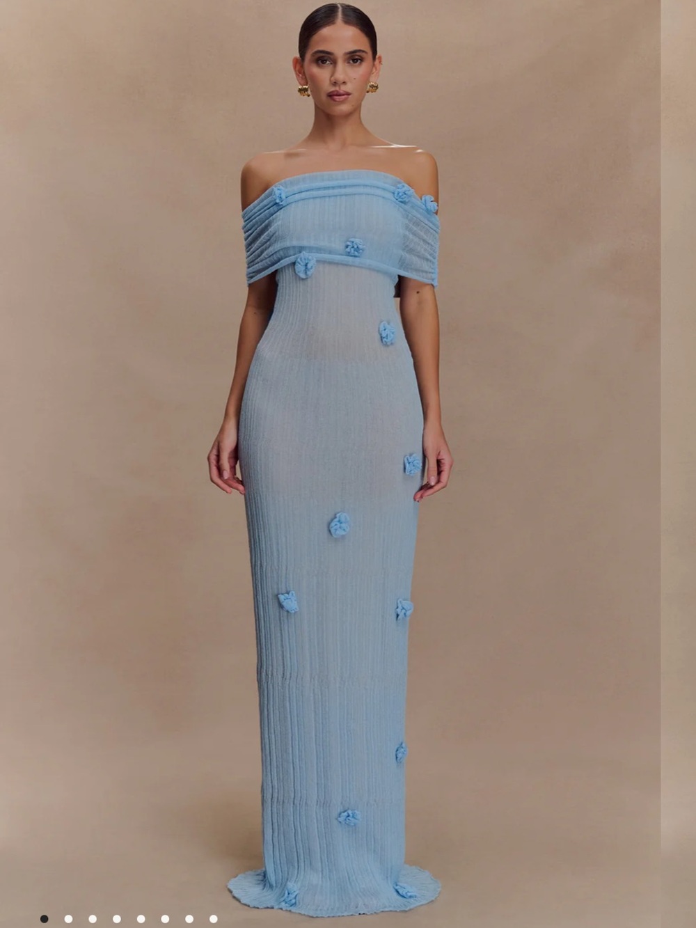 MESHKI Brynn Orchid Knit Maxi Dress